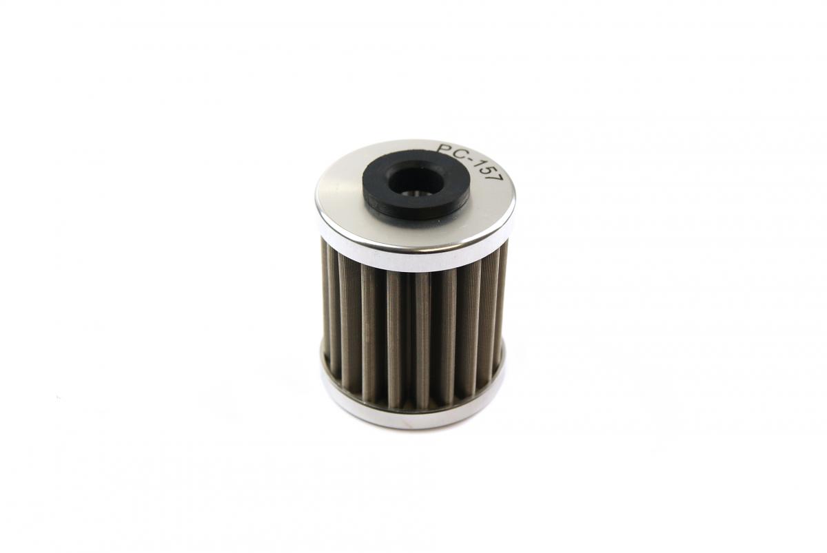 OIL FILTER FLO REUSABLE PC157, PC RACING USA STAINLESS STEEL