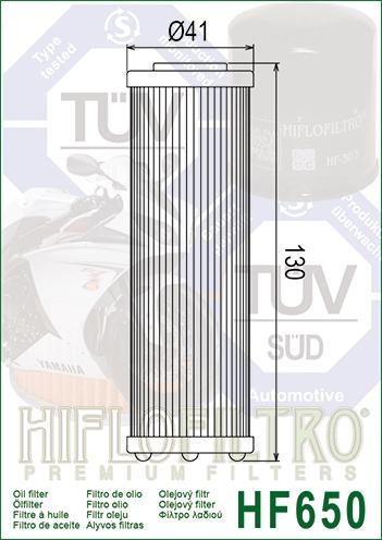 OIL FILTER HIFLO HF650, HF158 / HF658 / KTM 450 505 SX thumbnail 4