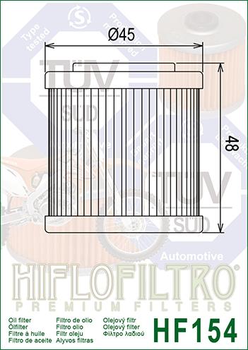 OIL FILTER HIFLO HF154 HUSKY 4 thumbnail 3