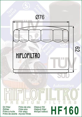 OIL FILTER HIFLO HF160 BMW, BMW 11-42-7-719-357 thumbnail 3