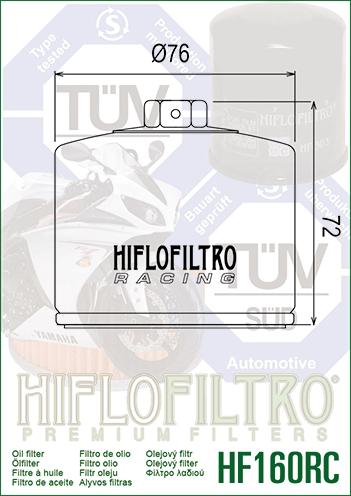 OIL FILTER HIFLO HF160RC BMW, BMW 11-42-7-719-357 thumbnail 3