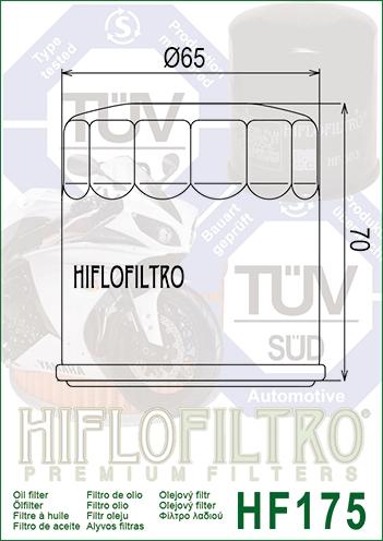 OIL FILTER HIFLO HF175, Harley 62700045 Indian 2521421, Harley Davidson thumbnail 3
