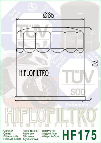 OIL FILTER HIFLO HF175, Harley 62700045 Indian 2521421, Harley Davidson thumbnail 4