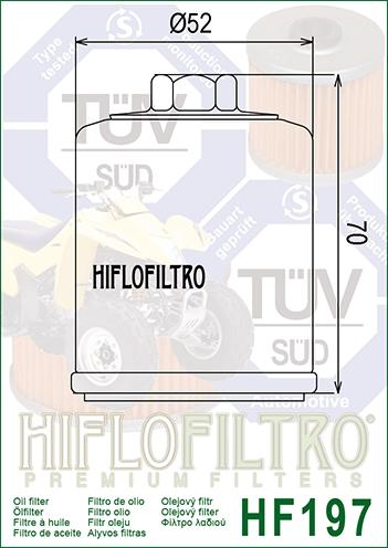 OIL FILTER HIFLO HF197 thumbnail 4