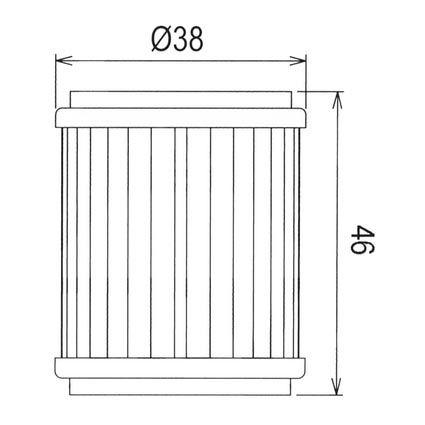 OIL FILTER HIFLO HF140 YZF thumbnail 3