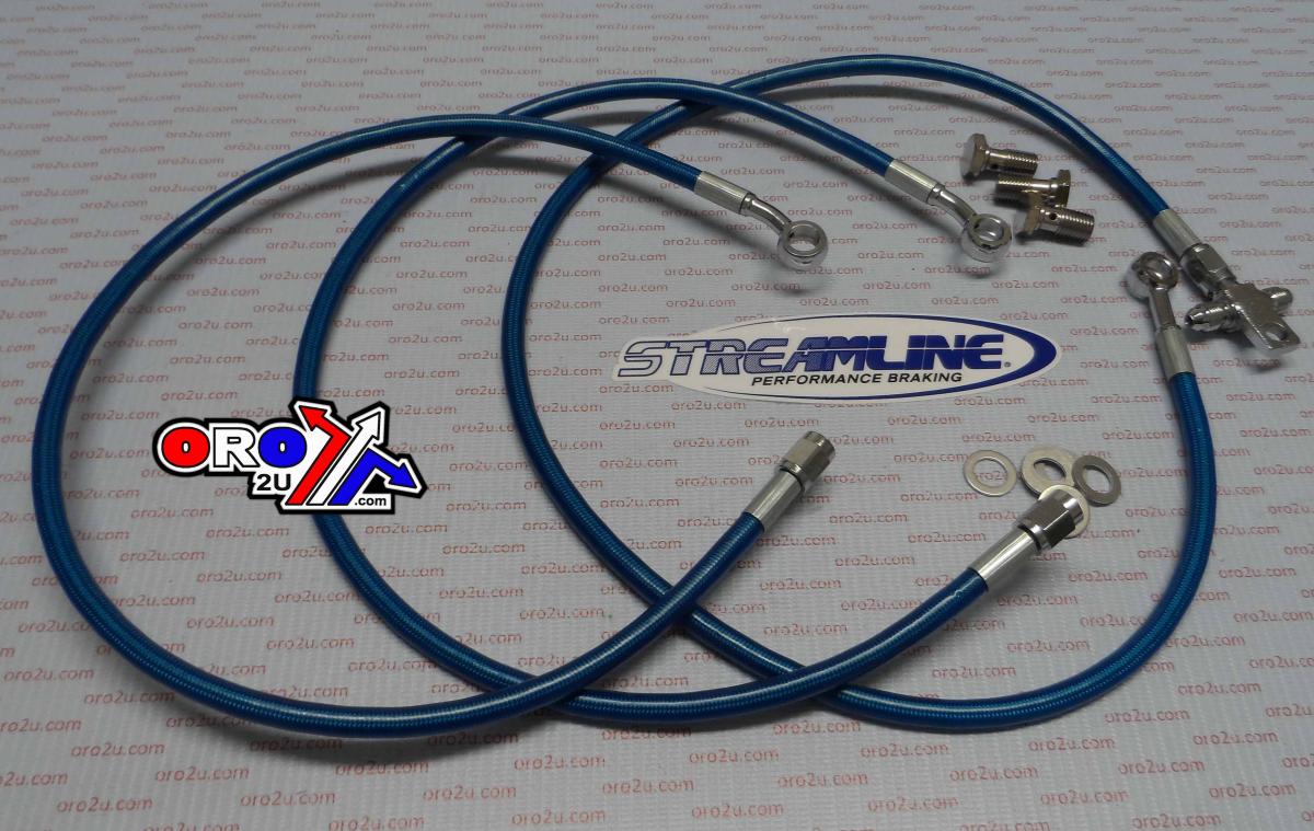 HOSE FRONT BRAKE KIT/3 BLUE YFM660 R RAPTOR 2001-ON Y01-1-049/P RAP-F thumbnail 3