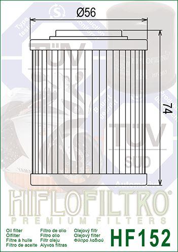 OIL FILTER HIFLO HF152 thumbnail 5