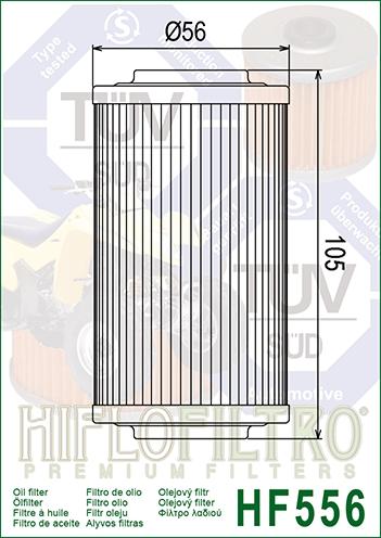 OIL FILTER HIFLO HF556 thumbnail 3