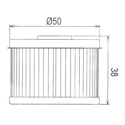 OIL FILTER 15412-HM5-A10 HF113 thumbnail 3