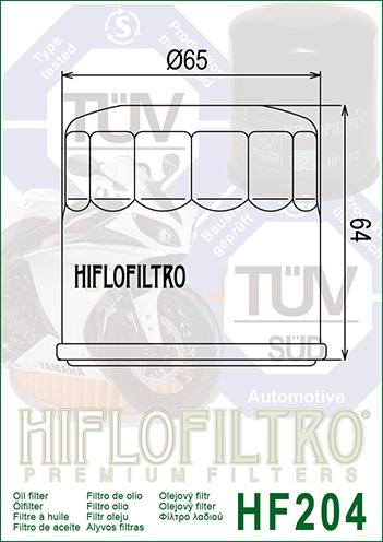 OIL FILTER HIFLO HF204C CHROME thumbnail 3