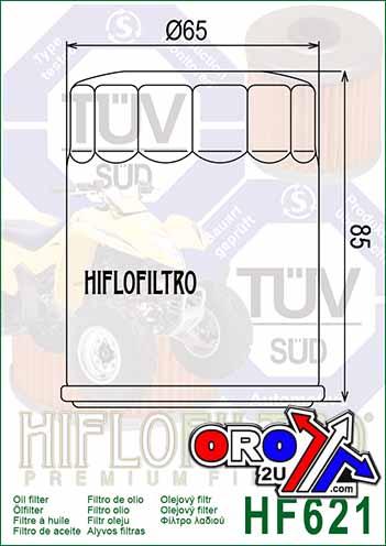 OIL FILTER HIFLO HF621, Arctic Cat 0812-029.0812-034, 3436-021 thumbnail 4