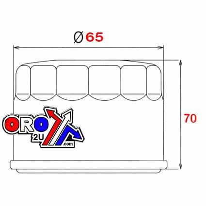 OIL FILTER BRONCO (HF128), KAWASAKI MULE 600/610 ALL, AT-07183 49065-7010 thumbnail 3