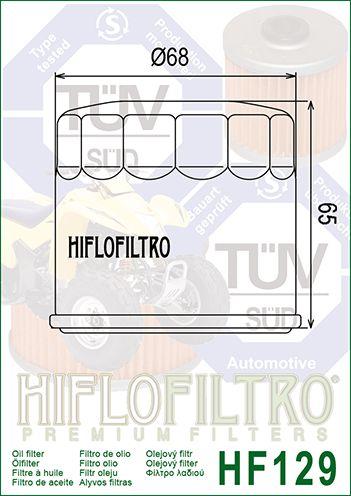 OIL FILTER HIFLO HF129 thumbnail 5