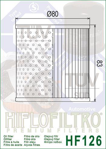 OIL FILTER HIFLO HF126 KAWA, Kawasaki 16099-002 thumbnail 6