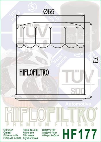 OIL FILTER HIFLO HF177 BUELL, Buell 63806-00Y, ROAD thumbnail 3