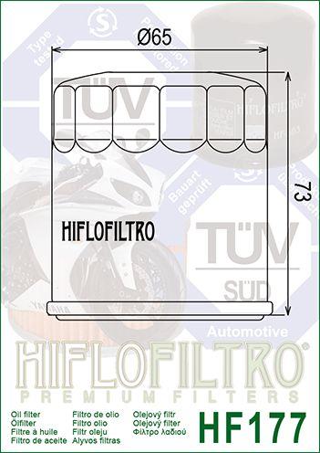 OIL FILTER HIFLO HF177 BUELL, Buell 63806-00Y, ROAD thumbnail 5