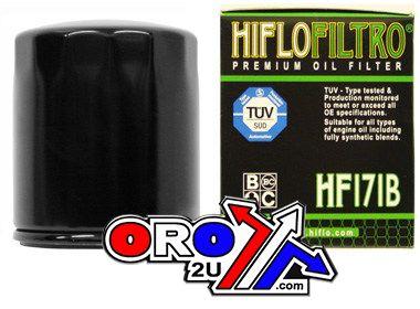 OIL FILTER HIFLO HF171B BLACK, 63798-99, 63731-99, 63731-99A, ROAD, BUELL thumbnail 2