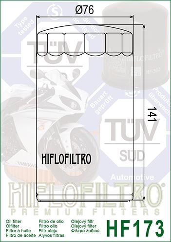 OIL FILTER HIFLO HF173C CHROME, Harley Davidson 63813-90 thumbnail 4