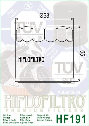 OIL FILTER HIFLO HF191 TRIUMPH, Triumph T1210200 ROAD, Peugeot 778117 thumbnail 3