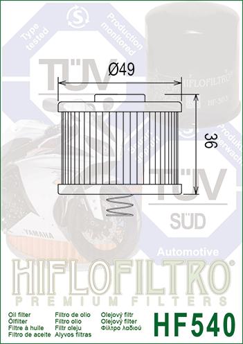 OIL FILTER HIFLO HF540 thumbnail 3