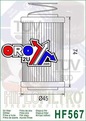 OIL FILTER HIFLO HF567 thumbnail 3