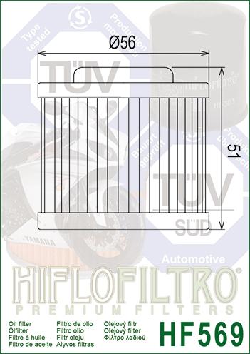 OIL FILTER HIFLO HF569 thumbnail 3