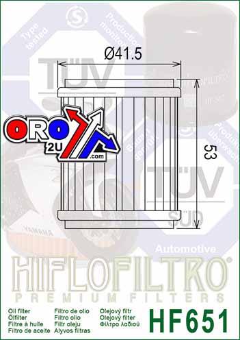 OIL FILTER HIFLO HF651 KTM 690 thumbnail 3