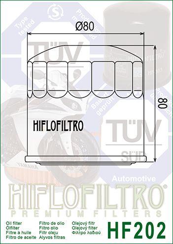 OIL FILTER HIFLO HF202 HON/KAW, HONDA/KAWASAKI, 47-7990.HF thumbnail 6