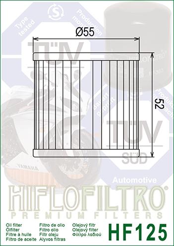 OIL FILTER HIFLO HF125 KAWA, Kawasaki 16097-1002 thumbnail 3