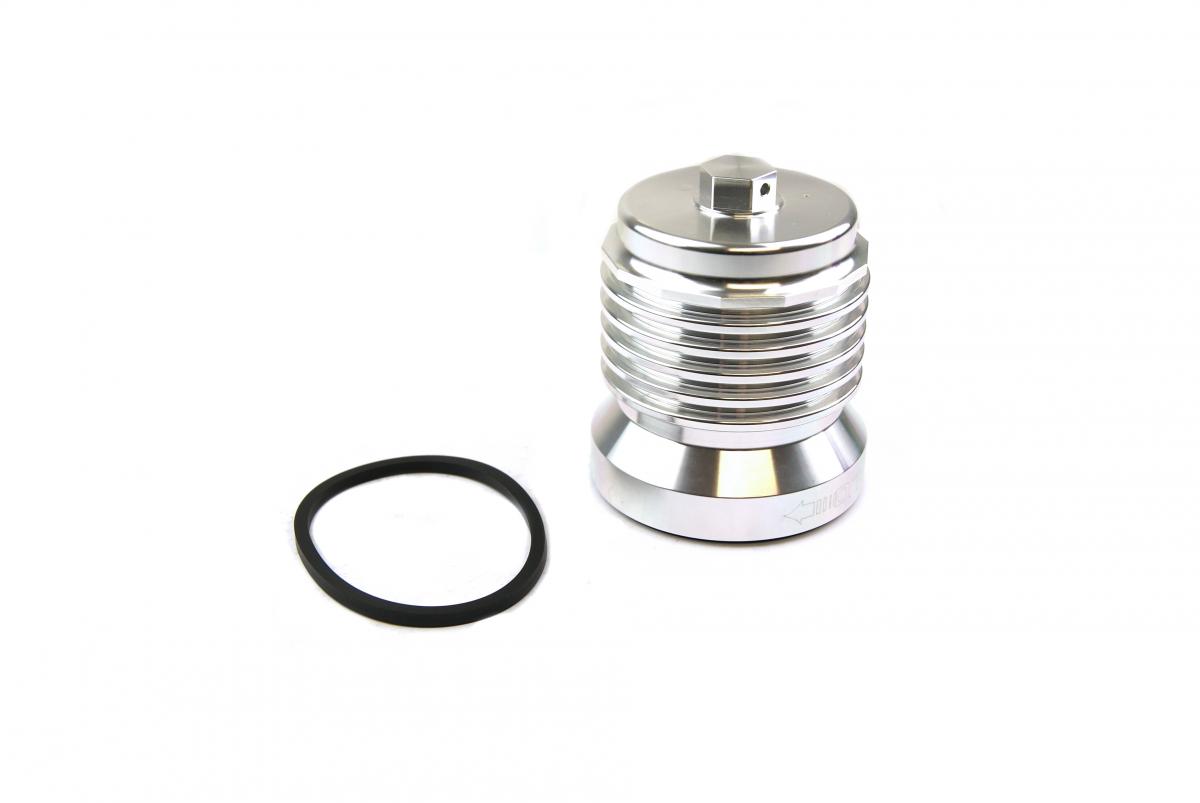 OIL FILTER SPIN ON SILVER, PC RACING S/STEEL PCS4C, REUSABLE thumbnail 2