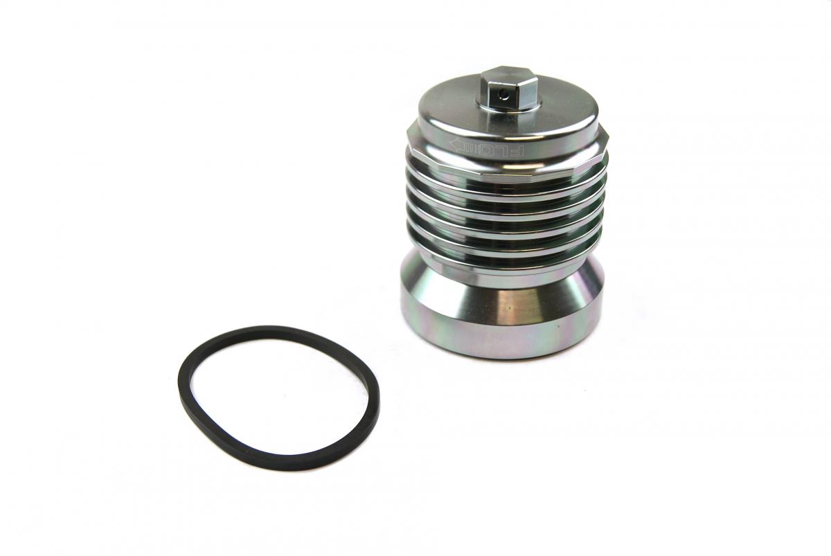OIL FILTER SPIN ON GUN M GREY, PC RACING S/STEEL PCS5, GUN METAL GREY REUSABLE thumbnail 2