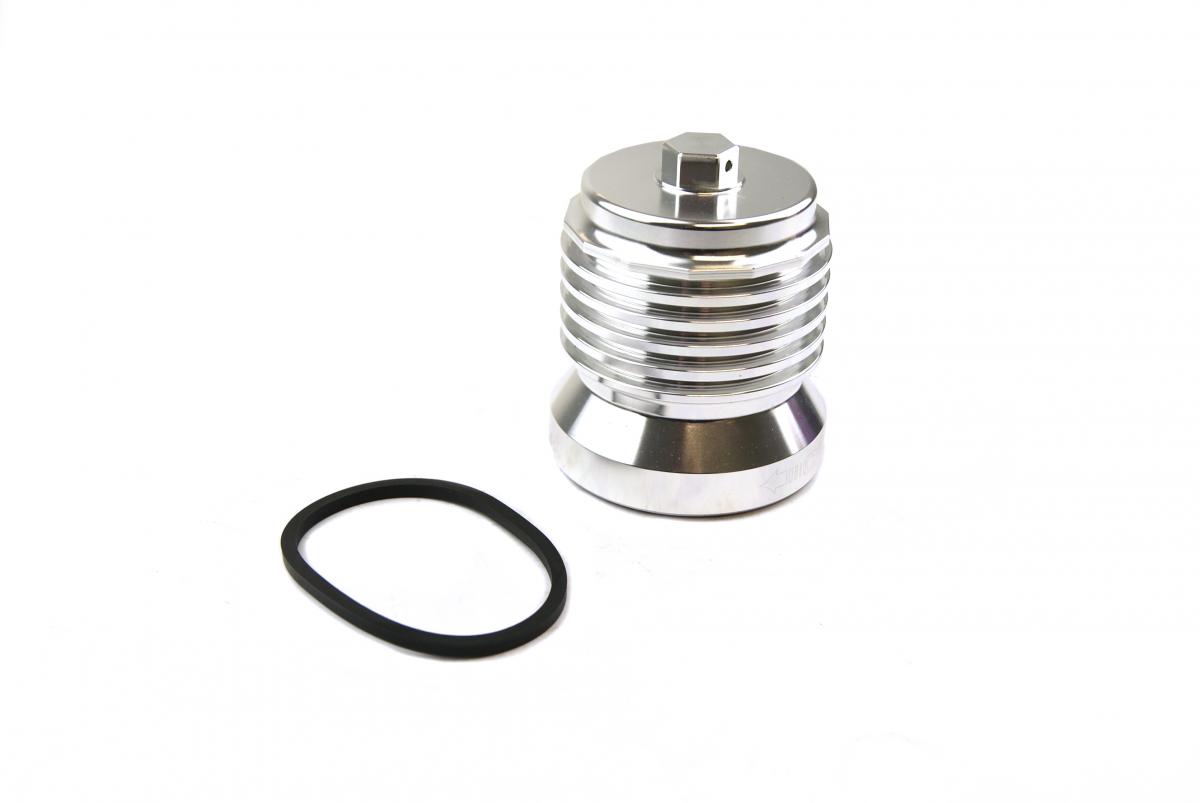 OIL FILTER SPIN ON SILVER, PC RACING S/STEEL PCS6C, REUSABLE thumbnail 2