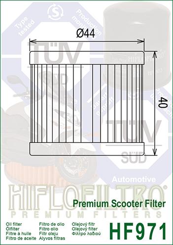 OIL FILTER HIFLO HF971, Suzuki 16510-05240 thumbnail 2