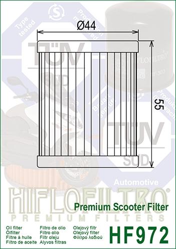 OIL FILTER HIFLO HF972, Suzuki 16510-25C00 thumbnail 2