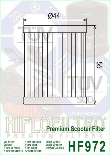 OIL FILTER HIFLO HF972, Suzuki 16510-25C00 thumbnail 4