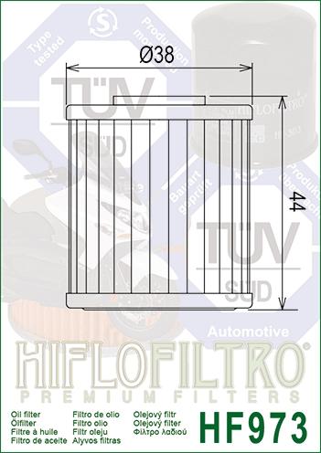 OIL FILTER HIFLO HF973, Suzuki 16510-09J00 thumbnail 2