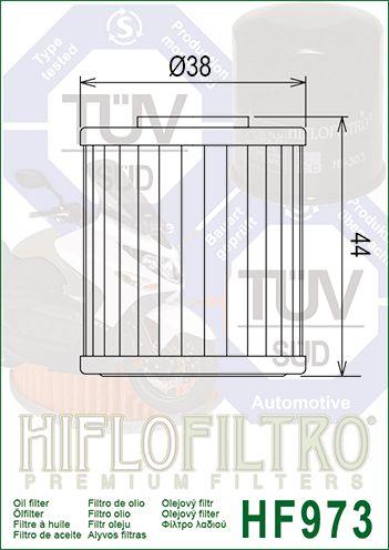 OIL FILTER HIFLO HF973, Suzuki 16510-09J00 thumbnail 4