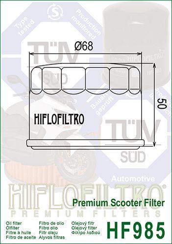 OIL FILTER HIFLO HF985, Kymco 1541A-LBA2-E00 thumbnail 4