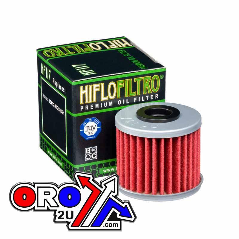 OIL FILTER HIFLO HF117, Honda 15412-MGS-D21 thumbnail 3