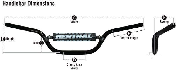 RENTHAL MINI HIGH SILVER, Renthal 757-02-SI-01-185 thumbnail 2