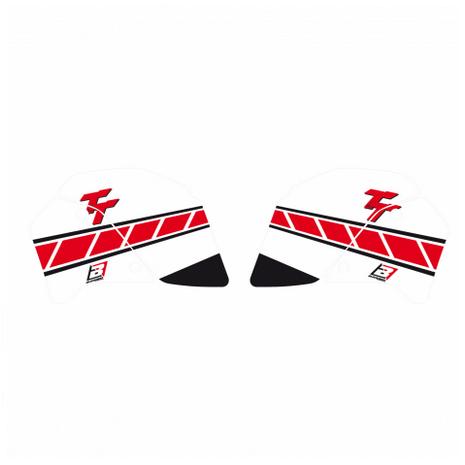 87-96 TT350 BLACKBIRD RED, GRAPHIC KIT DREAM 2200E/01 image 1