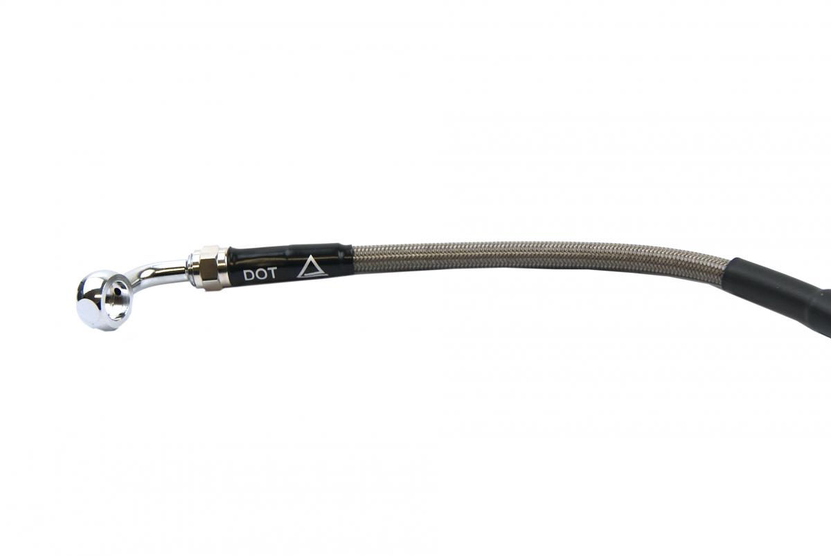 HOSE REAR BRAKE SILVER / BLK, VENHILL H01-2-019/P TC450 08-0 FIR image 1
