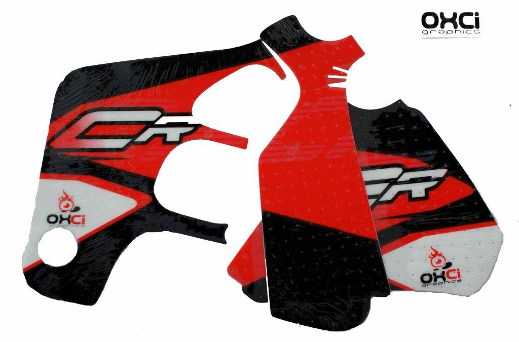 92-95 CR80 DECAL KIT, FLOURESCENT-RED image 1