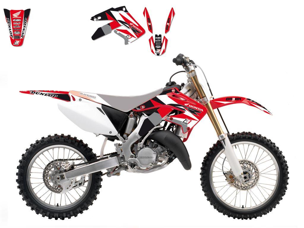 02-07 CR125 CR250 DREAM 3, BLACKBIRD DECAL KIT 2136E, BB2136E image 1