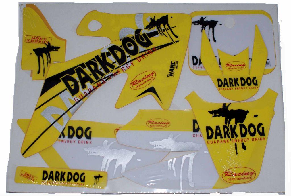 CRF50 WAMC DARK DOG YELLOW, DECAL KIT image 1