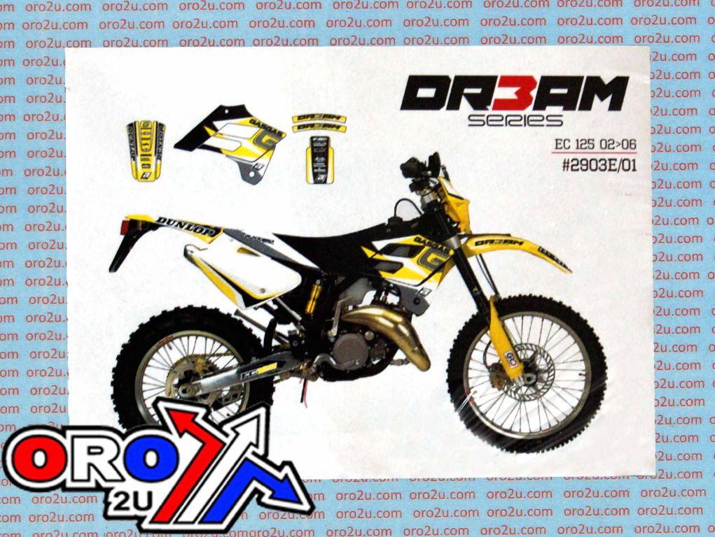 02-06 GASGAS DREAM-3 YELLOW, BLACKBIRD DECAL KIT 2903E/01 thumbnail 3