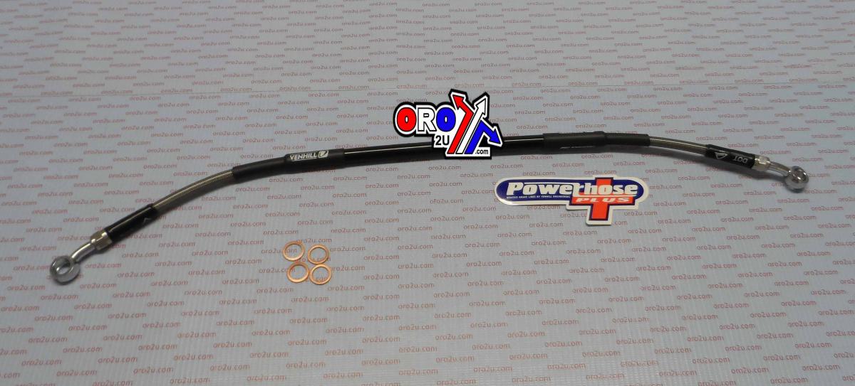 HOSE REAR BRAKE SILVER / BLK, VENHILL K02-2-028/P KX65 2002-11 thumbnail 2