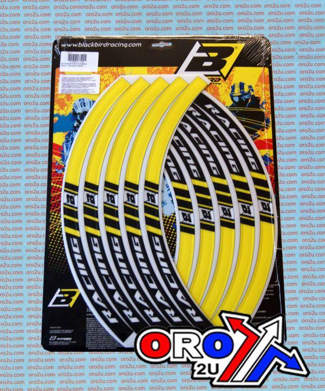 RIM STICKER YELLOW RACING, 5081/40 BLACKBIRD thumbnail 2