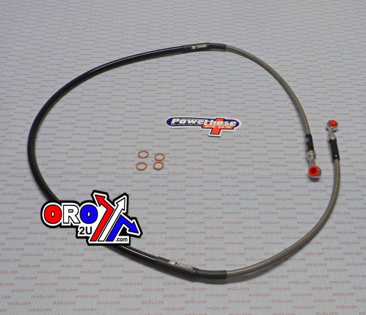 HOSE FRONT BRAKE SILVER / BLK, VENHILL H01-1-045/P TE500 510 FIR thumbnail 2