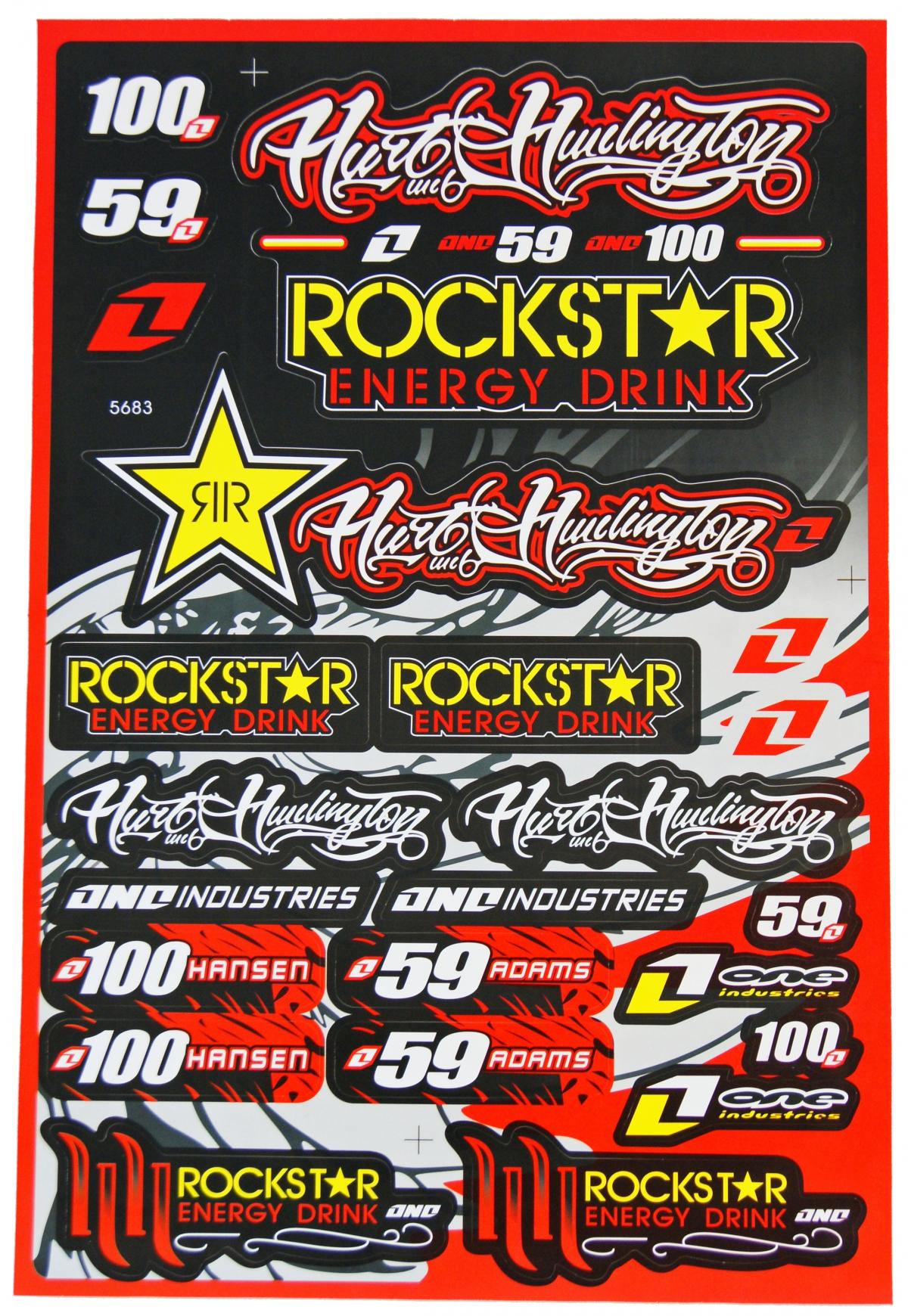 STICKER SHEET ROCKSTAR 30x45cm image 1